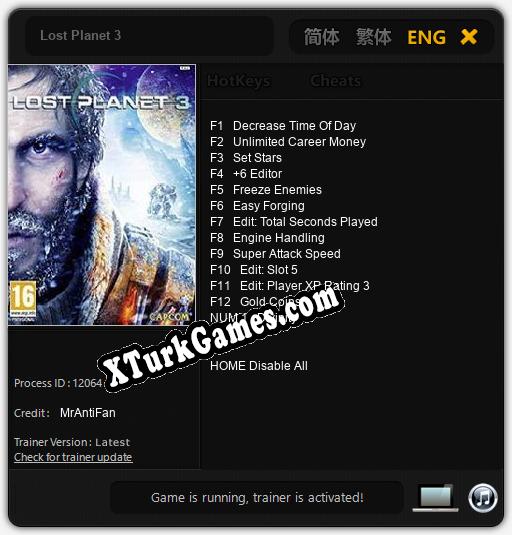 Lost Planet 3: Cheats, Trainer +13 [MrAntiFan]
