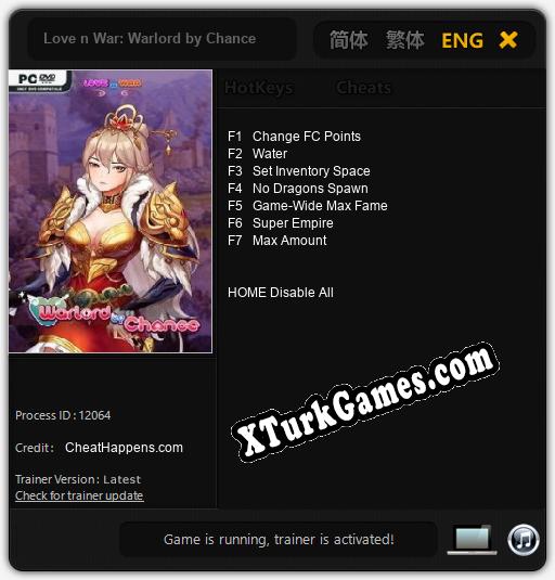 Love n War: Warlord by Chance: Trainer’ı (V1.0.27)