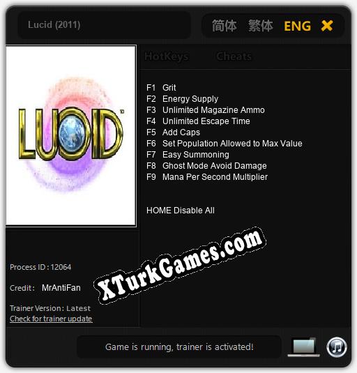 Lucid (2011): Trainer’ı (V1.0.93)