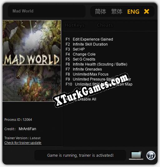 Mad World: Trainer’ı (V1.0.46)