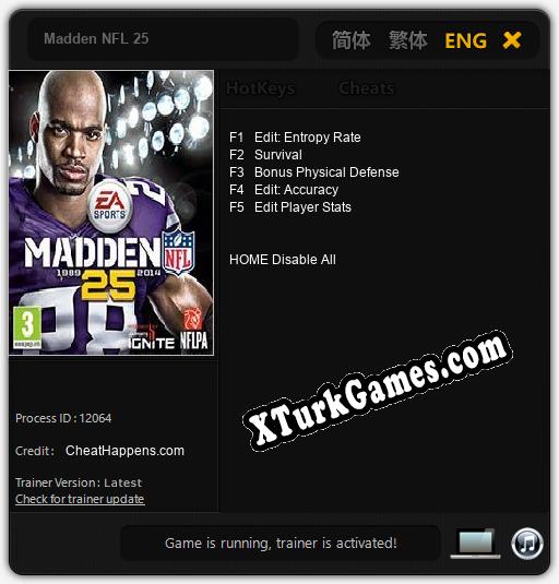 Madden NFL 25: Trainer +5 [v1.1]