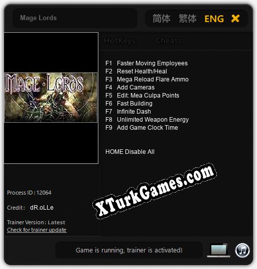 Mage Lords: Cheats, Trainer +9 [dR.oLLe]