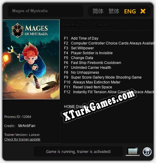 Mages of Mystralia: Trainer’ı (V1.0.35)