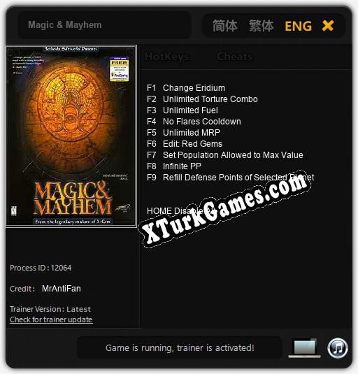 İçin Trainer’ı Çıktı Magic & Mayhem [v1.0.7]