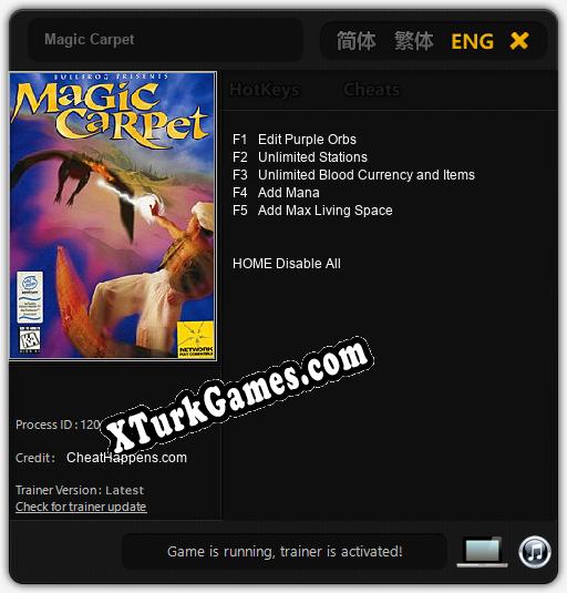 Magic Carpet: Cheats, Trainer +5 [CheatHappens.com]