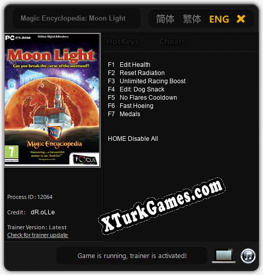 Magic Encyclopedia: Moon Light: Cheats, Trainer +7 [dR.oLLe]