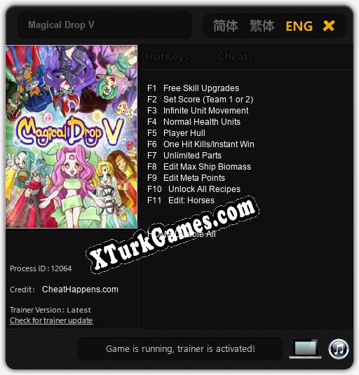 Magical Drop V: Trainer +11 [v1.4]