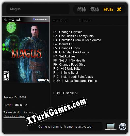 Magus: Cheats, Trainer +13 [dR.oLLe]