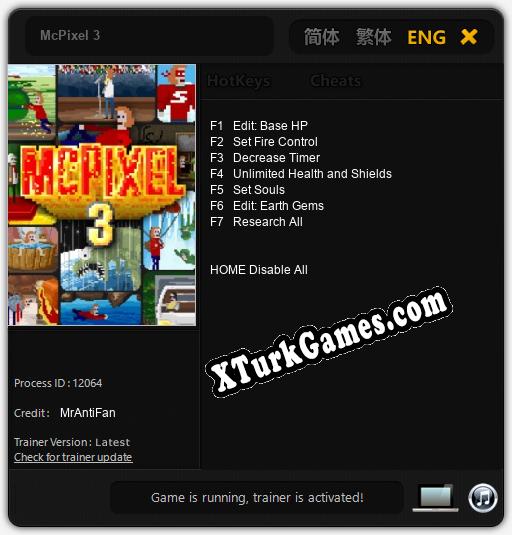 McPixel 3: Trainer +7 [v1.5]