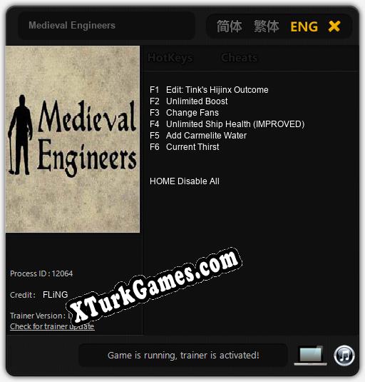 Medieval Engineers: Cheats, Trainer +6 [FLiNG]