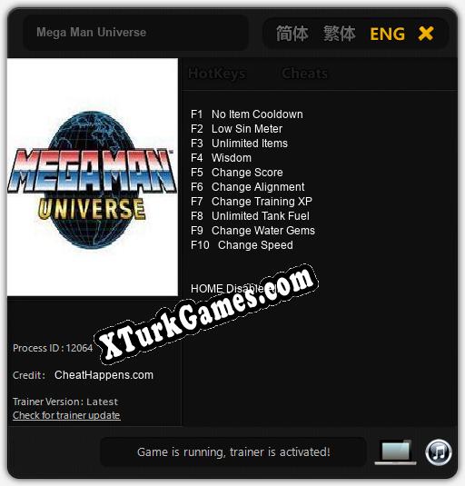 Mega Man Universe: Trainer’ı (V1.0.37)