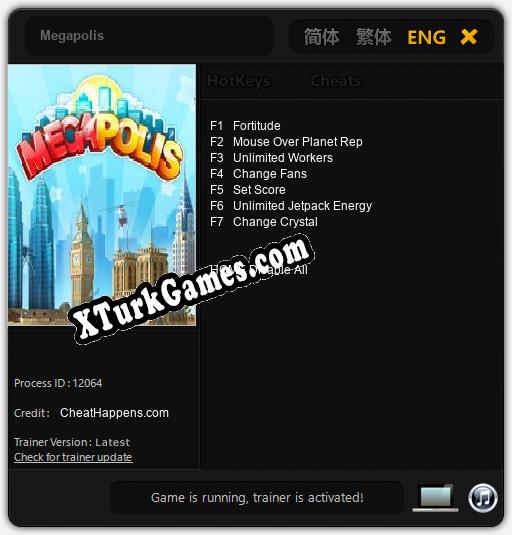 Megapolis: Cheats, Trainer +7 [CheatHappens.com]