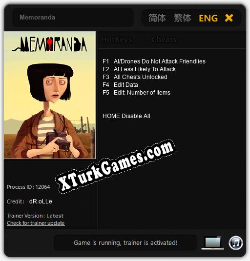 Memoranda: Trainer’ı (V1.0.70)