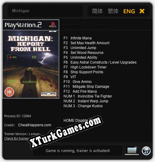 İçin Trainer’ı Çıktı Michigan [v1.0.2]