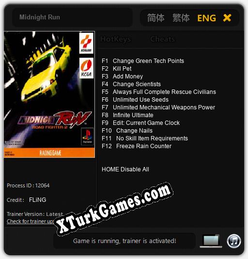 Midnight Run: Cheats, Trainer +12 [FLiNG]