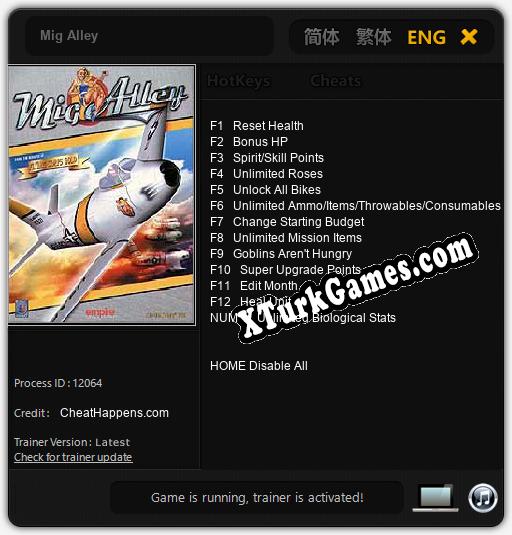 Mig Alley: Cheats, Trainer +13 [CheatHappens.com]