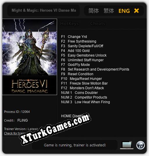Might & Magic: Heroes VI Danse Macabre Adventure Pack: Cheats, Trainer +15 [FLiNG]