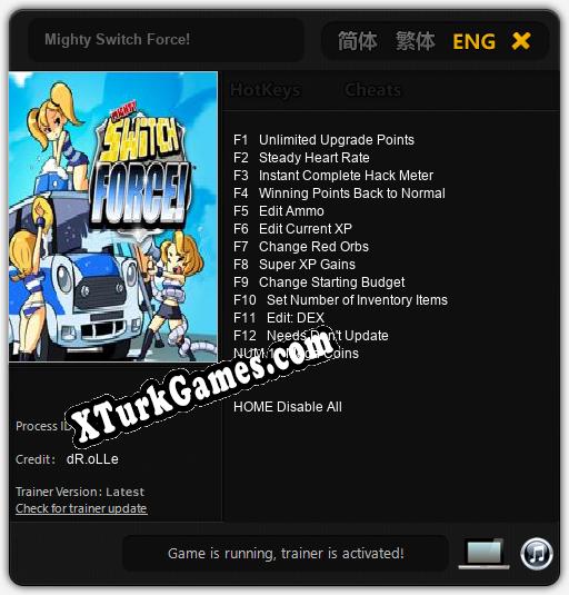 İçin Trainer’ı Çıktı Mighty Switch Force! [v1.0.5]