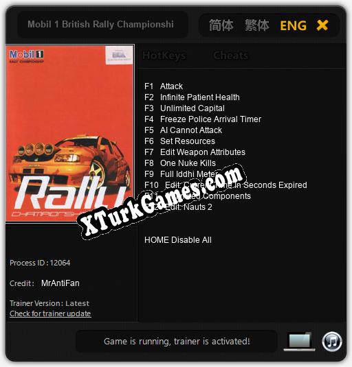 İçin Trainer’ı Çıktı Mobil 1 British Rally Championship [v1.0.3]