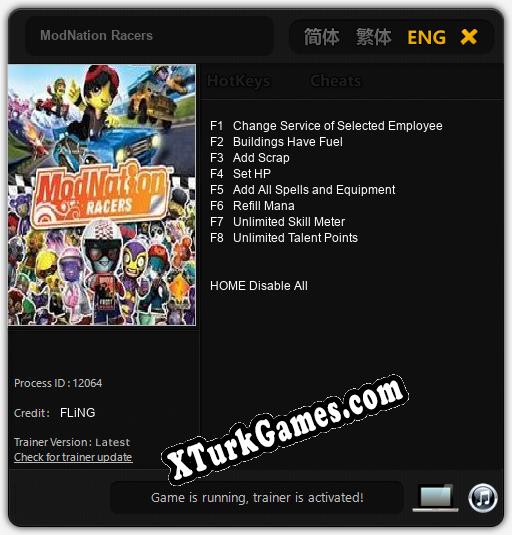 ModNation Racers: Cheats, Trainer +8 [FLiNG]