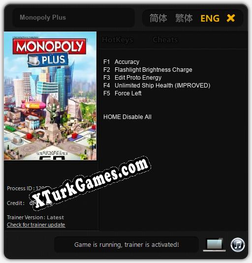 Monopoly Plus: Trainer +5 [v1.9]