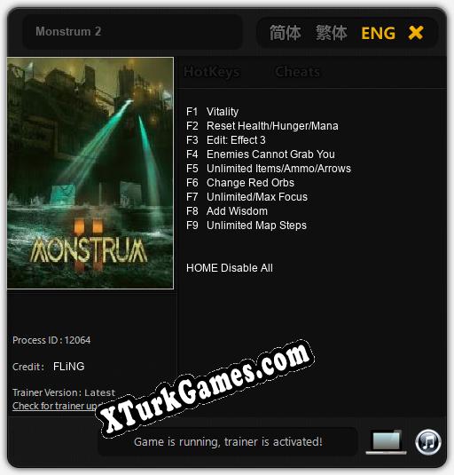 Monstrum 2: Trainer +9 [v1.9]
