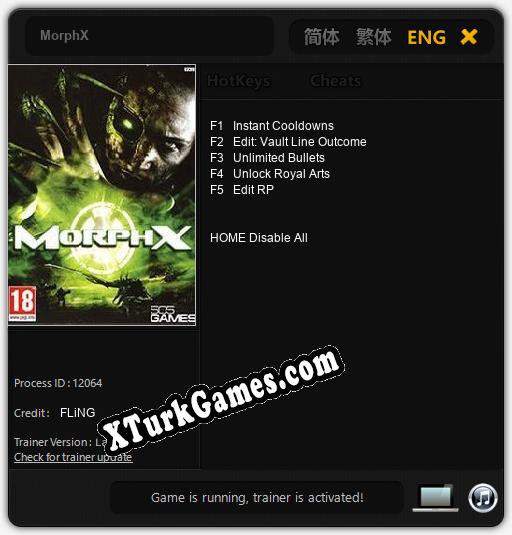 MorphX: Cheats, Trainer +5 [FLiNG]