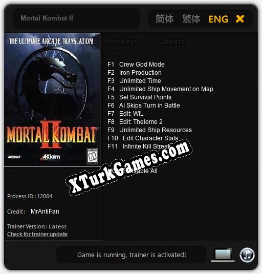Mortal Kombat Ii Trainer 11 V19 Xturkgamescom 