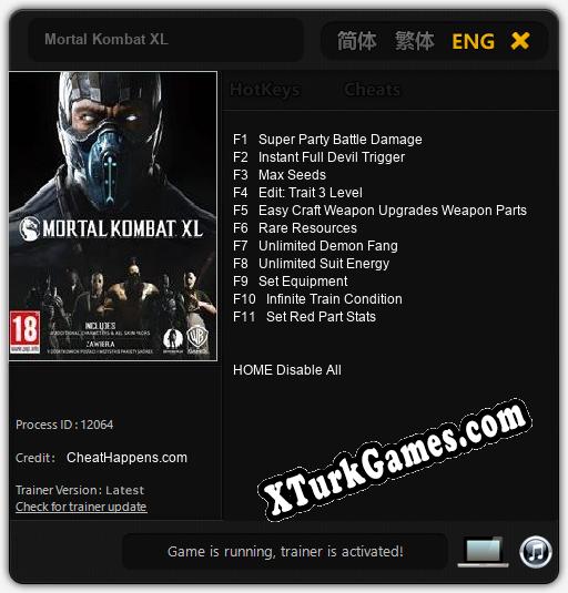 Mortal Kombat XL: Trainer +11 [v1.4]