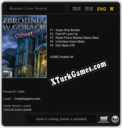 Mountain Crime: Requital: Trainer’ı (V1.0.85)