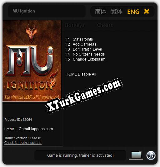 MU Ignition: Cheats, Trainer +5 [CheatHappens.com]