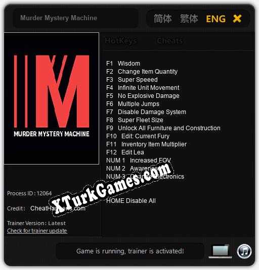 Murder Mystery Machine: Cheats, Trainer +15 [CheatHappens.com]