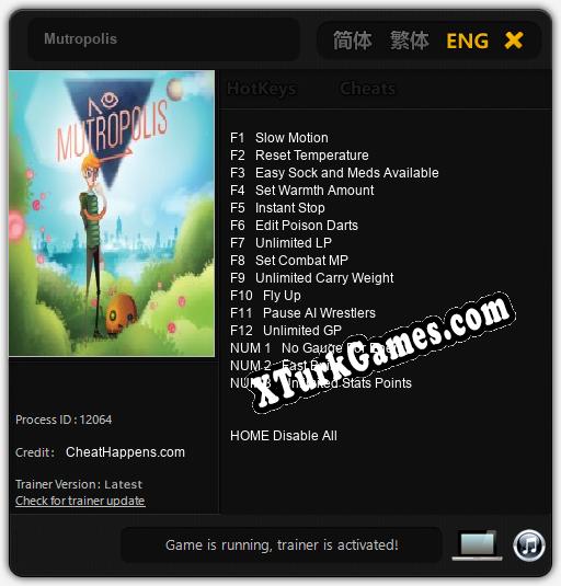 Mutropolis: Trainer +15 [v1.7]