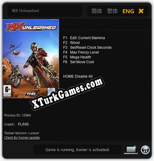 MX Unleashed: Trainer +6 [v1.6]