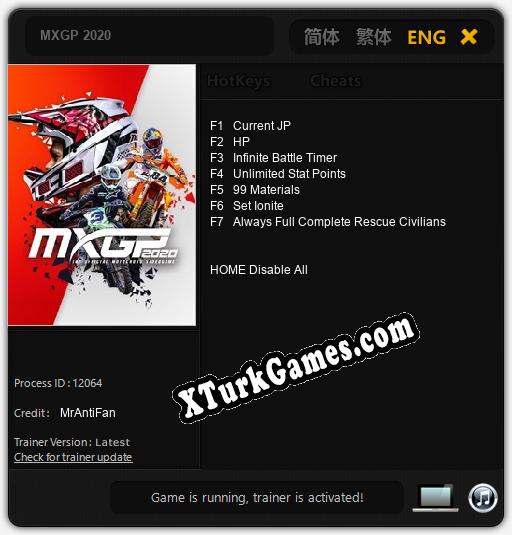 MXGP 2020: Trainer’ı (V1.0.88)