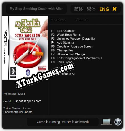 İçin Trainer’ı Çıktı My Stop Smoking Coach with Allen Carr [v1.0.4]