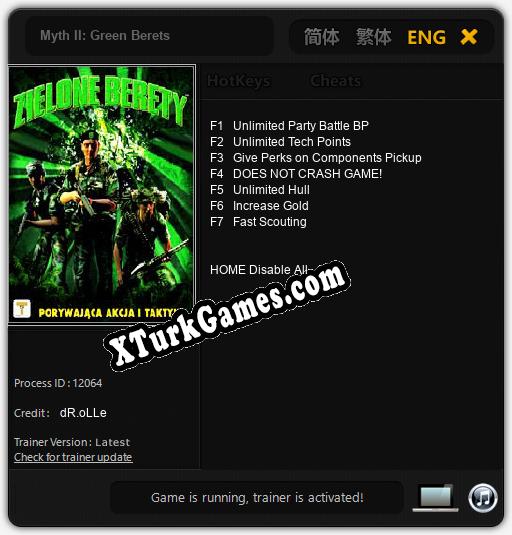 Myth II: Green Berets: Cheats, Trainer +7 [dR.oLLe]