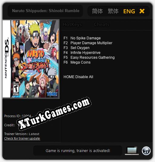 Naruto Shippuden: Shinobi Rumble: Cheats, Trainer +6 [FLiNG]