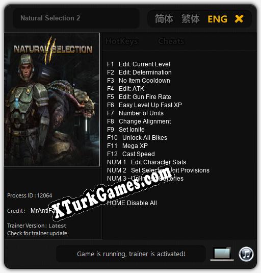 Natural Selection 2: Cheats, Trainer +15 [MrAntiFan]