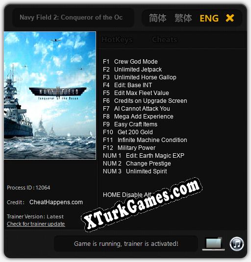 Navy Field 2: Conqueror of the Ocean: Trainer +15 [v1.6]