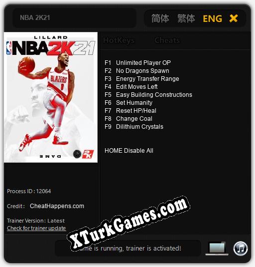 İçin Trainer’ı Çıktı NBA 2K21 [v1.0.6]