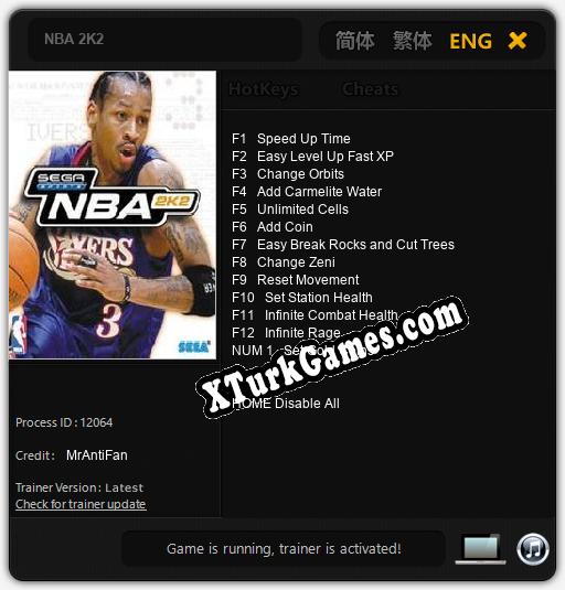 NBA 2K2: Trainer +13 [v1.1]