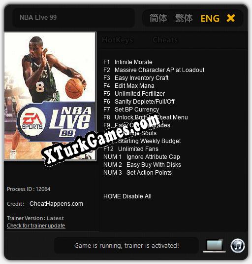 NBA Live 99: Cheats, Trainer +15 [CheatHappens.com]
