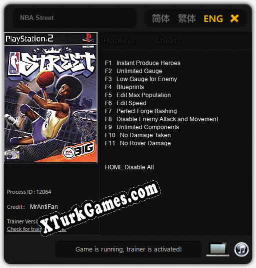 NBA Street: Cheats, Trainer +11 [MrAntiFan]