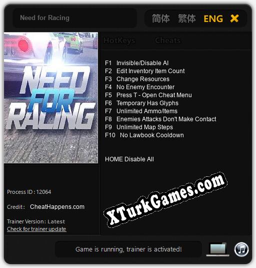 Need for Racing: Trainer’ı (V1.0.83)