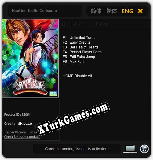 NeoGeo Battle Coliseum: Cheats, Trainer +6 [dR.oLLe]