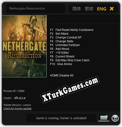 Nethergate Resurrection: Cheats, Trainer +10 [dR.oLLe]