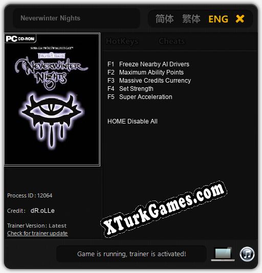 Neverwinter Nights: Trainer’ı (V1.0.67)