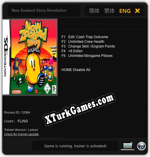 New Zealand Story Revolution: Trainer +5 [v1.5]
