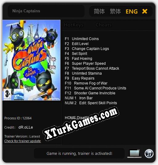 Ninja Captains: Trainer +14 [v1.4]